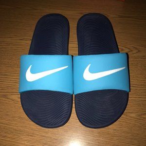Blue Nike Kawa Slide Sz 8 Like New